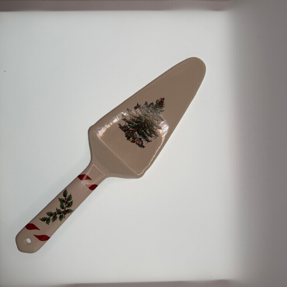 Spode Christmas Tree Ceramic Cake Server S3324-A18 Holiday Serveware